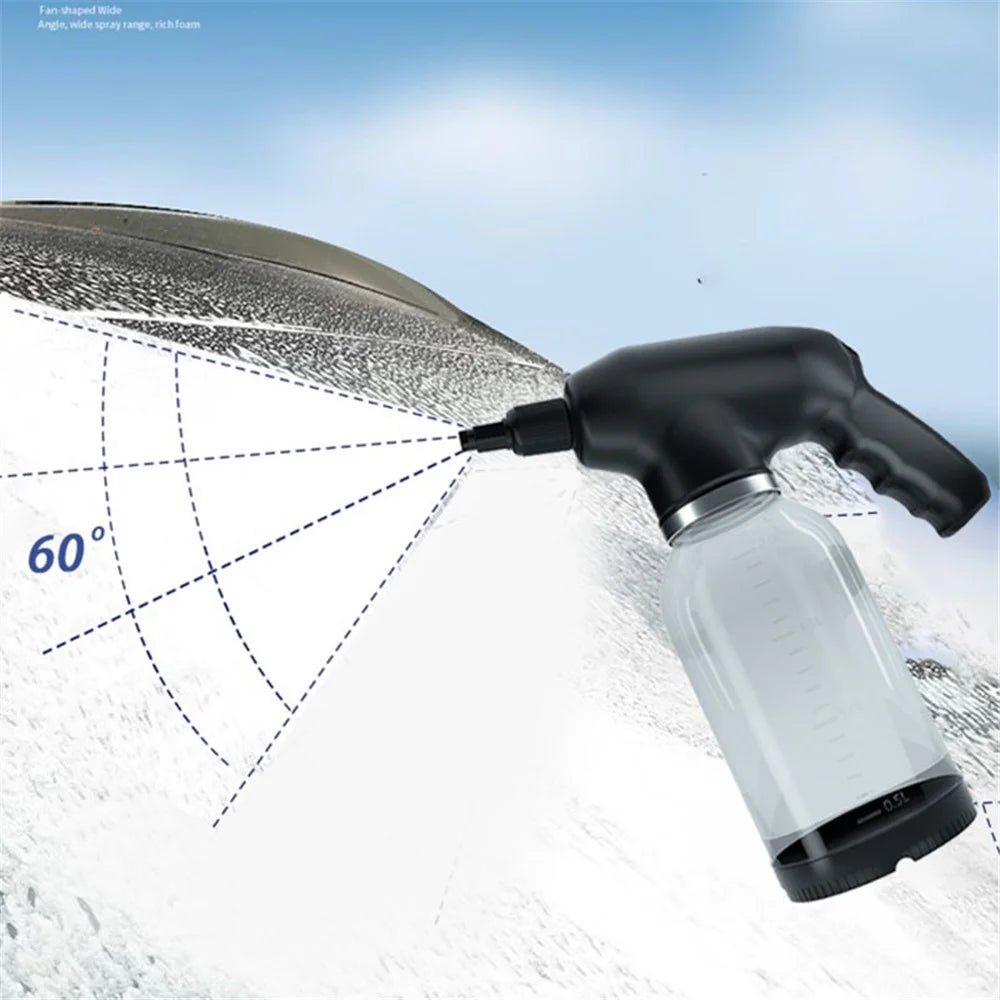 JJT-A85 Handheld Sprayer Portable Car Cleaning Tool Built-In 4000mAh Battery Car Washer - Black - 3