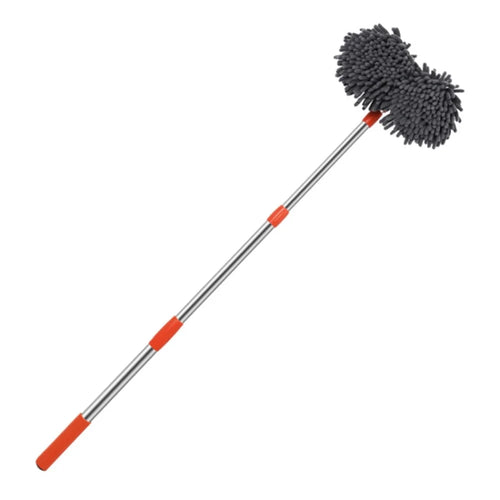 Dual Chenille Mop Head Telescopic Car Wash Mop 360 Degree Rotation Car Wash Brush - 1