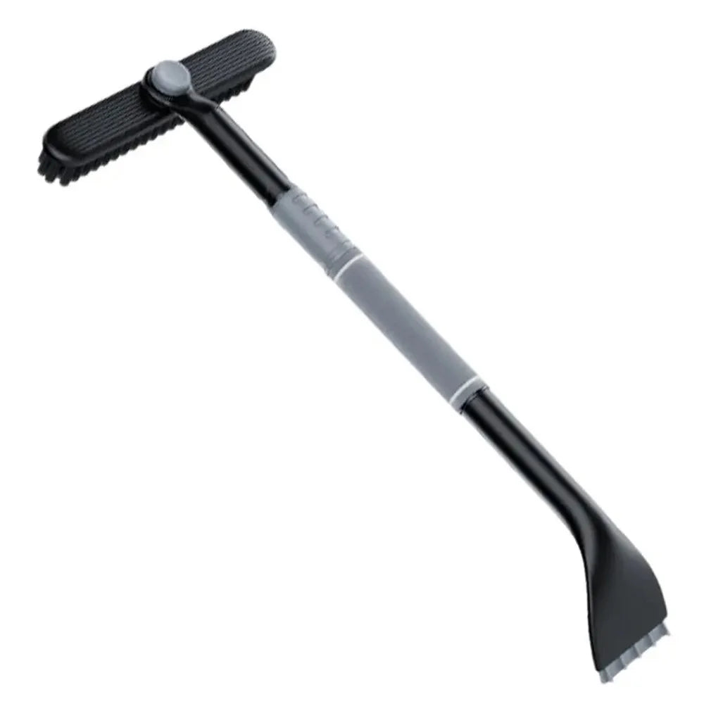9742 Detachable 3-in-1 Snow Brush Ice Shovel Telescopic Rod Snow Removal Tool Set for Car Windscreen - Grey - 1