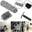 Car Wheel Cleaning Brush Soft Microfibre Long Handle Rim Detailing Brush - Black+White Handle - 2