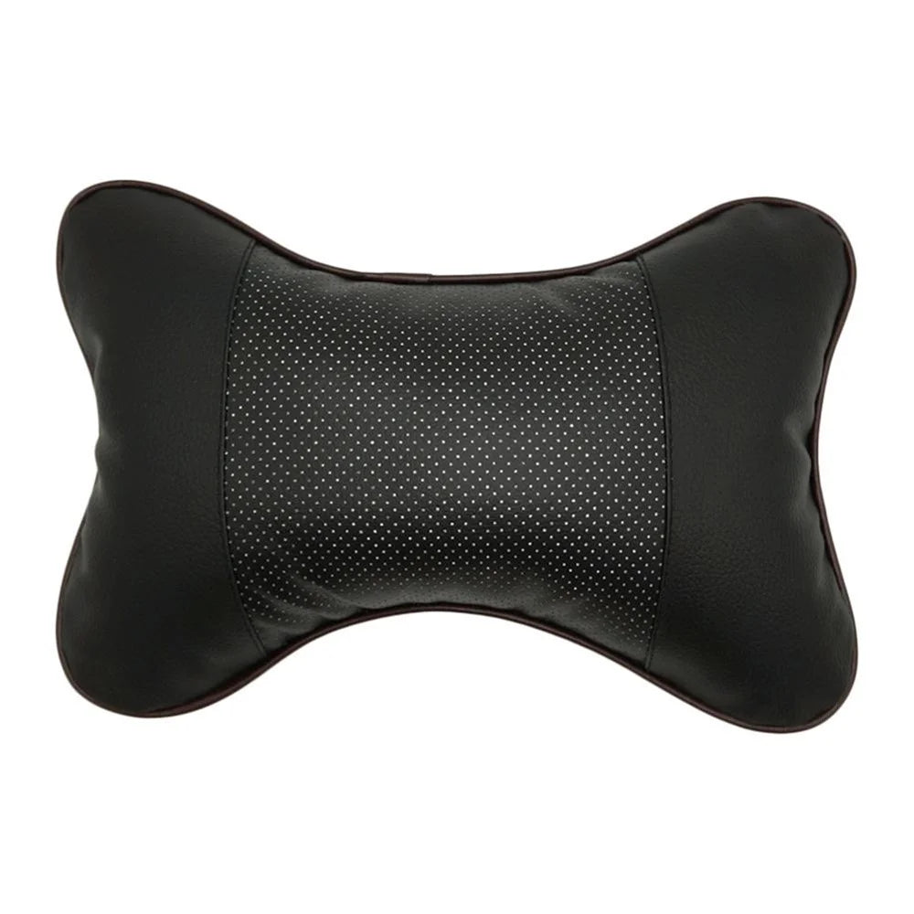 Comfortable Soft Breathable Car Head Neck Rest Cushion Car Pillow Car Neck Support Pillow Car Headrest Cushion Ergonomic Design for Relieving Neck Fatigue - Black - 1