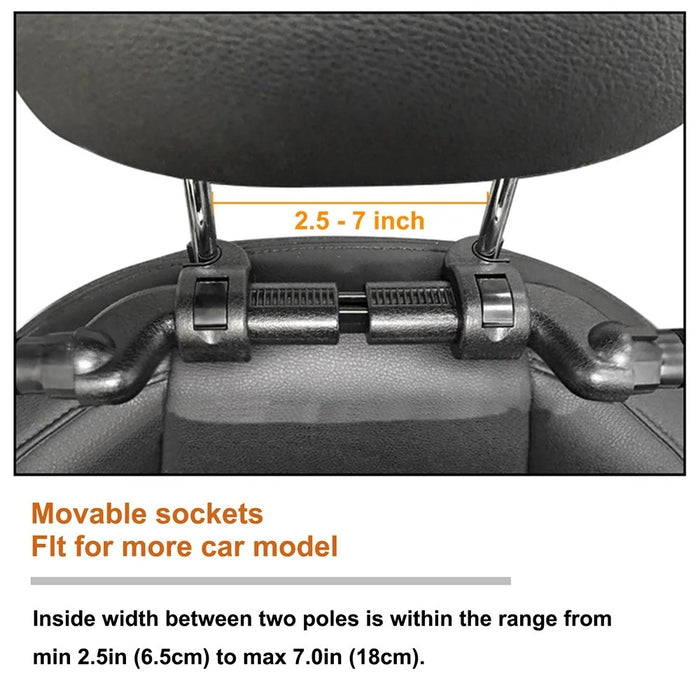 Car Neck Headrest Pillow Cushion Car Seat Memory Foam Padding Sleep Side Head Cervical Spine Support - Black - 3