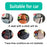Car Neck Headrest Pillow Cushion Car Seat Memory Foam Padding Sleep Side Head Cervical Spine Support - Black - 6