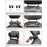 Car Neck Headrest Pillow Cushion Car Seat Memory Foam Padding Sleep Side Head Cervical Spine Support - Black - 7