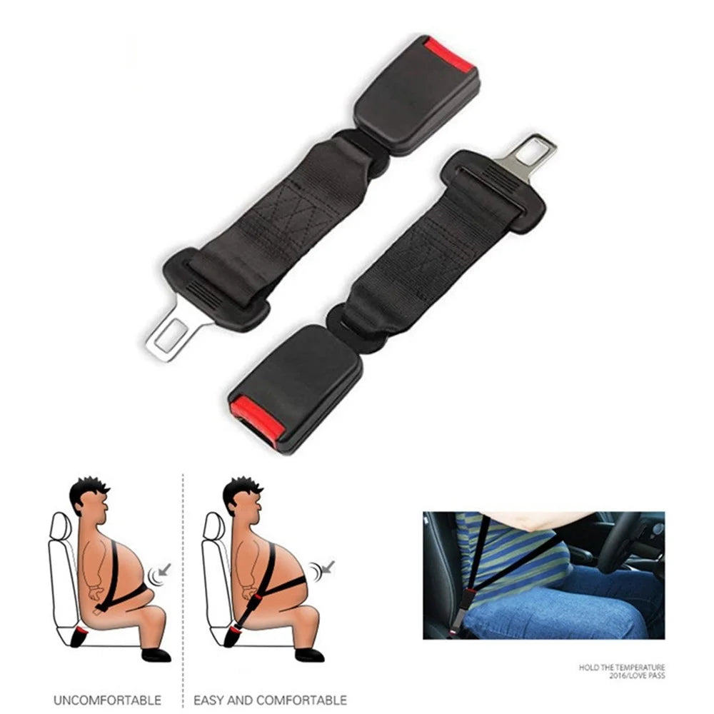 23cm Car Seat Belt Extension Belt Seatbelt Safety Lock Buckle Plug Extender for Pregnant Woman Fat People - 4