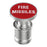 FIRE MISSILE / EJECT / NITROUS Letter Metal Cigarette Lighter Cigarette Butt for 12V Car Motorcycle - Red / FIRE MISSILE - 1