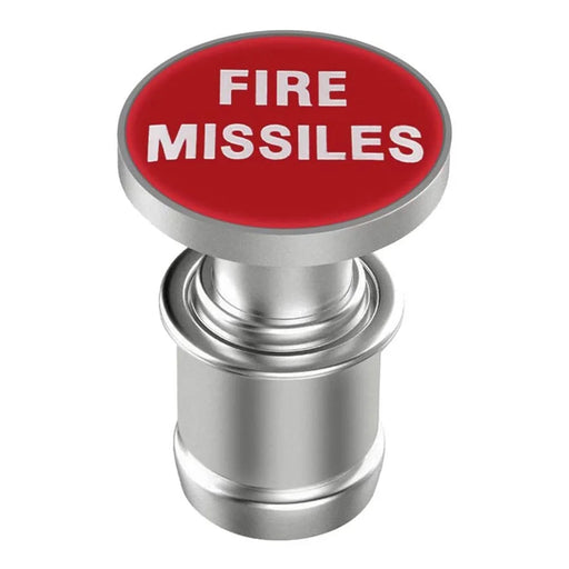 FIRE MISSILE / EJECT / NITROUS Letter Metal Cigarette Lighter Cigarette Butt for 12V Car Motorcycle - Red / FIRE MISSILE - 1
