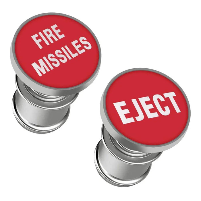 FIRE MISSILE / EJECT / NITROUS Letter Metal Cigarette Lighter Cigarette Butt for 12V Car Motorcycle - Red / FIRE MISSILE - 4