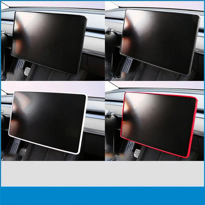 Car Center Console Screen Easy Installation Frame Tool Car Decoration for Tesla Model 3 Model Y  - Black - 3