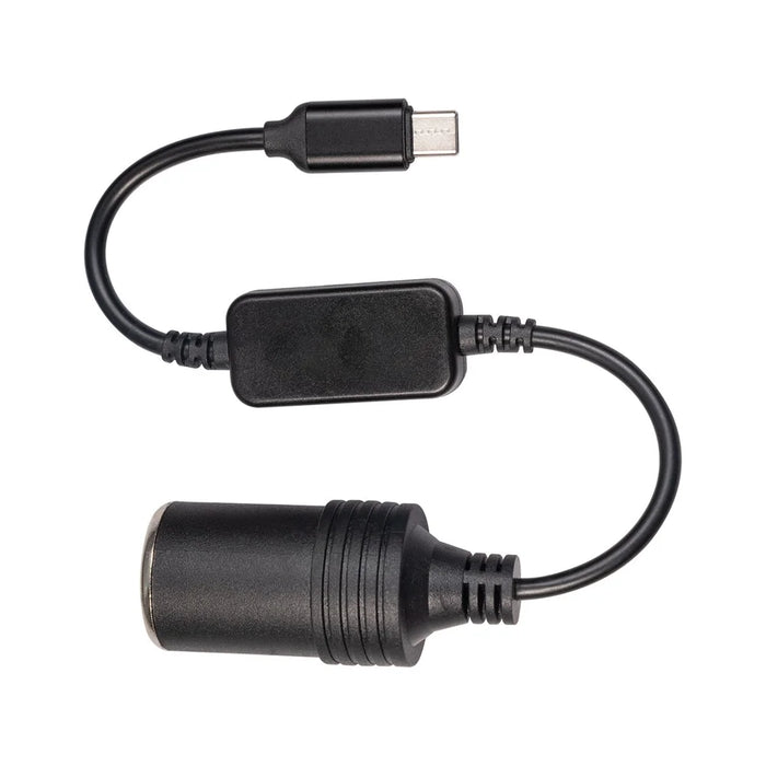 3710-03 5V Type-C Male to 12V Car Cigarette Lighter Socket Female Converter for Car Cigarette Lighters Adapter DVR Dash Camera - 1