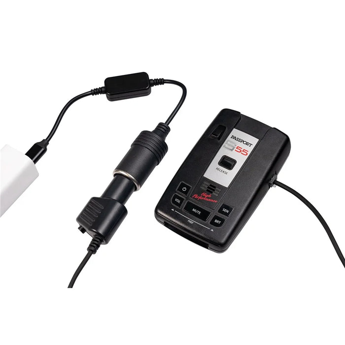 3710-03 5V Type-C Male to 12V Car Cigarette Lighter Socket Female Converter for Car Cigarette Lighters Adapter DVR Dash Camera - 3