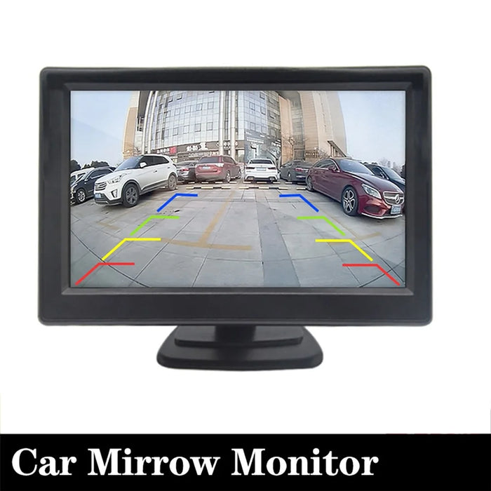 RH-500 Car Parking Reverse 5'' LCD Screen Recorder Display Monitor with Power Supply Cable - 4