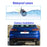 RH-501 5'' LCD Display Screen Car Parking Reverse Waterproof Round Rear Camera with Video Line - 4