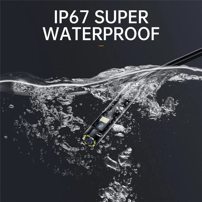 P200 20m Hard Wire 8mm Dual Lens Industrial Endoscope Car Inspection Camera with LED Light - 5