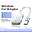 2 in 1 Carplay / Android Auto Wired to Wireless Adapter Bluetooth+Wifi Connection Converter - White - 2