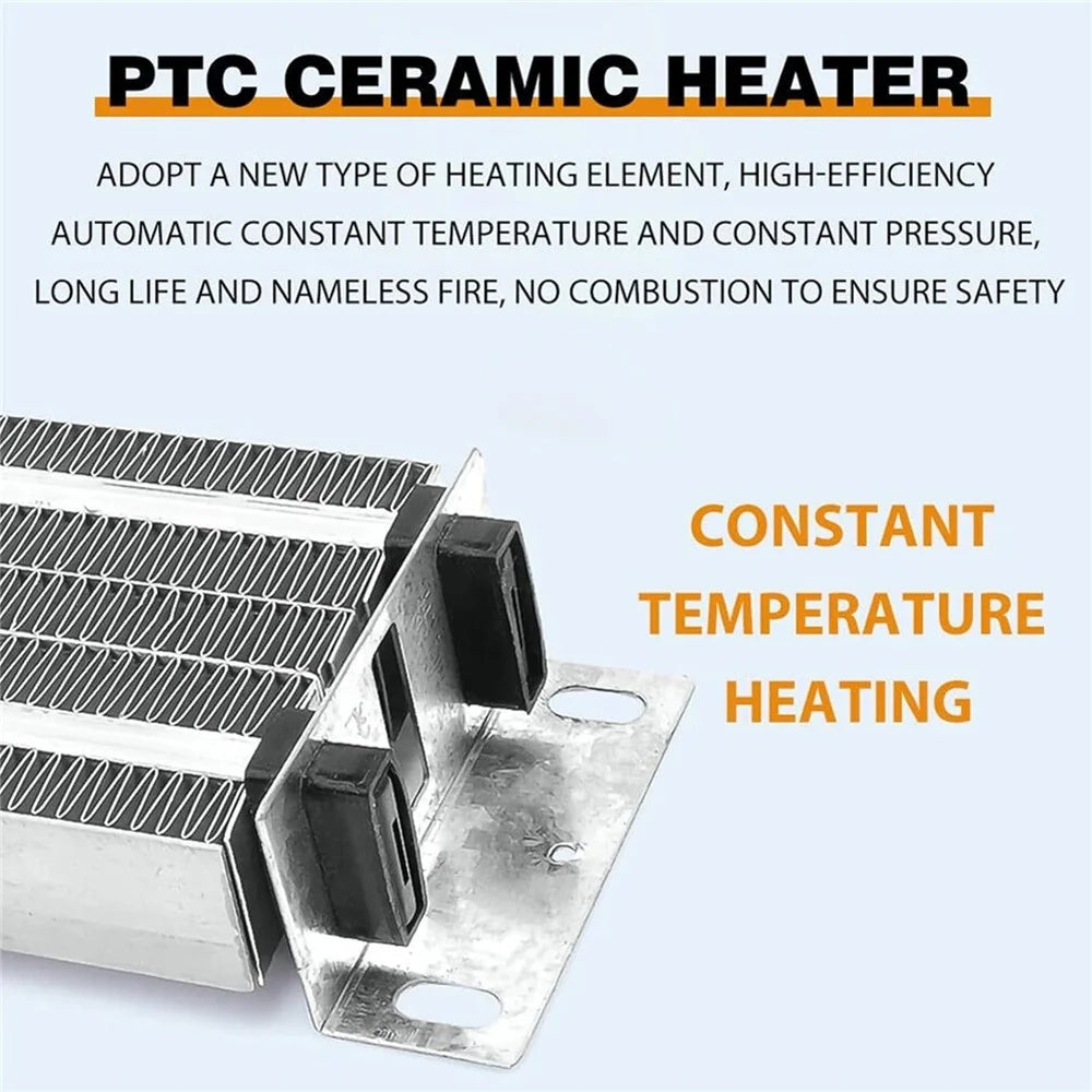 24V 800W Dual Hole Car Heater Window Defrosting Defogging Vehicle Interior PTC Heater - 4