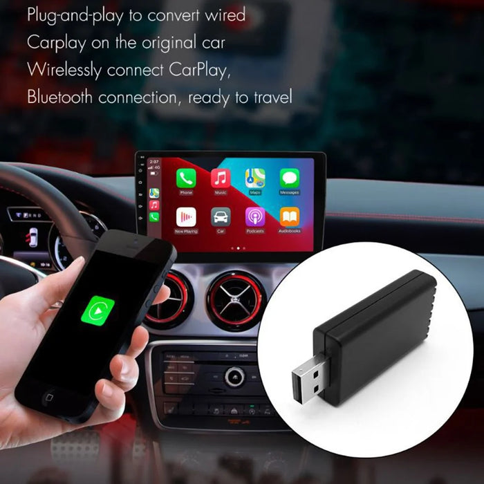 P5981 Wired to Wireless Carplay Box Mini Adapter Plug and Play USB Dongle for iPhone - 3