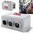 Three Hole Car Water Heater Window Defrosting Defogging Vehicle Heating Fan - 12V - 2