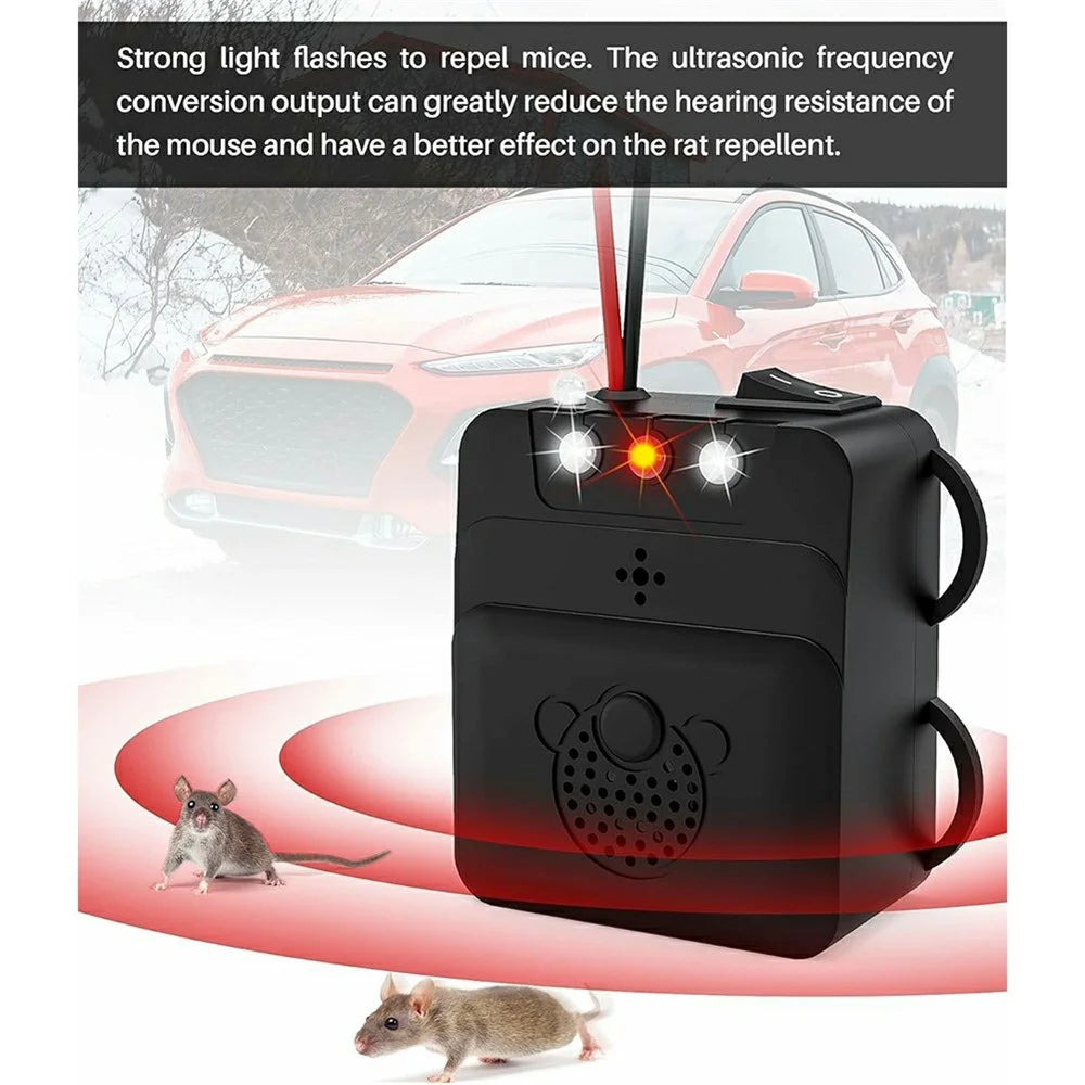 532 Car Mouse Repellent Car Engine Compartment Ultrasonic Rodent Repeller - 6
