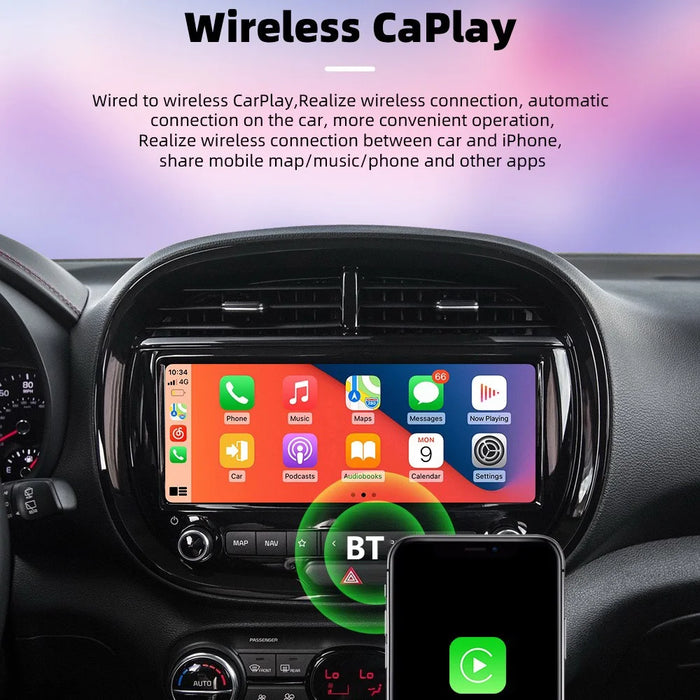 2 in 1 Wireless Carplay Adapter and Android Auto Wireless Box Converts Wired to Wireless Carplay Dongle - 3