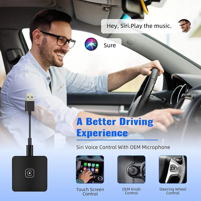 Wireless Carplay Android Auto Adapter Smart Carplay Ai Box Wired to Wireless Carplay Dongle - 4