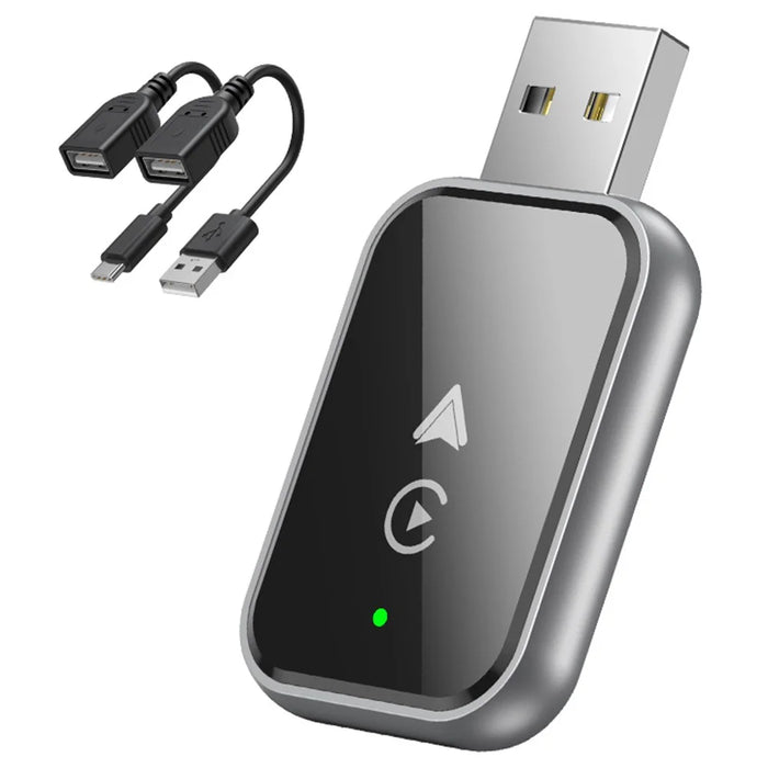 2 in 1 Wireless CarPlay Android Auto Adapter Plug and Play USB Dongle Wired to Wireless Converter for iPhone / Android - 1