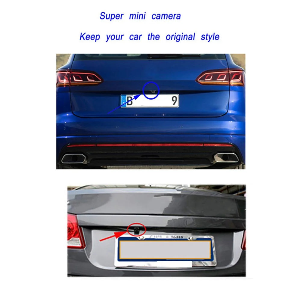 RH-702E 12V 24V 12-LED Rear View Reverse Camera + 7'' Screen Car Reversing Parking Monitor Set - 6