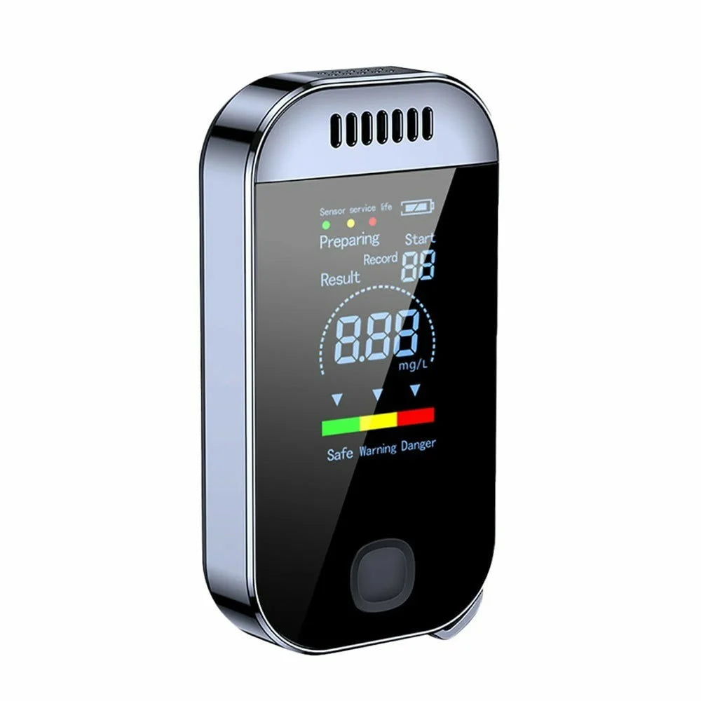 Mini Breathalyzer High Sensitivity Non-Contact Portable Alcohol Tester Digital Alcoholmeter - 1