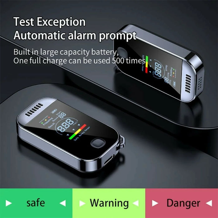 Mini Breathalyzer High Sensitivity Non-Contact Portable Alcohol Tester Digital Alcoholmeter - 3