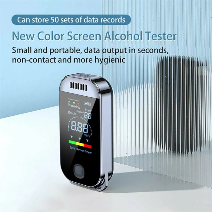 Mini Breathalyzer High Sensitivity Non-Contact Portable Alcohol Tester Digital Alcoholmeter - 5