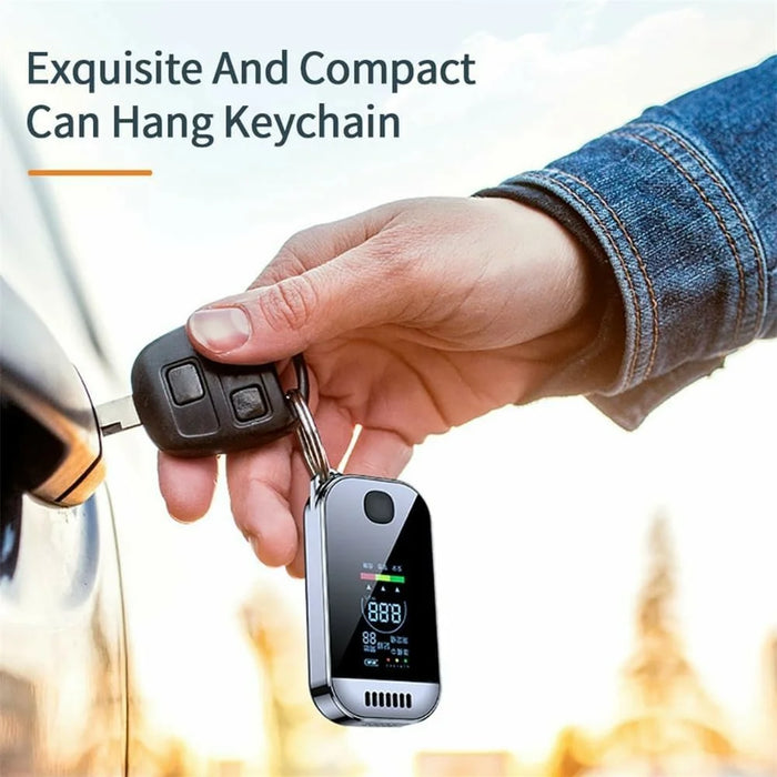 Mini Breathalyzer High Sensitivity Non-Contact Portable Alcohol Tester Digital Alcoholmeter - 6