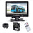 RH-701C 7" LCD Video Display Screen Rear View Monitor 8-LED Camera Parking and Reverse System Kit with 15m Video Cable - 1