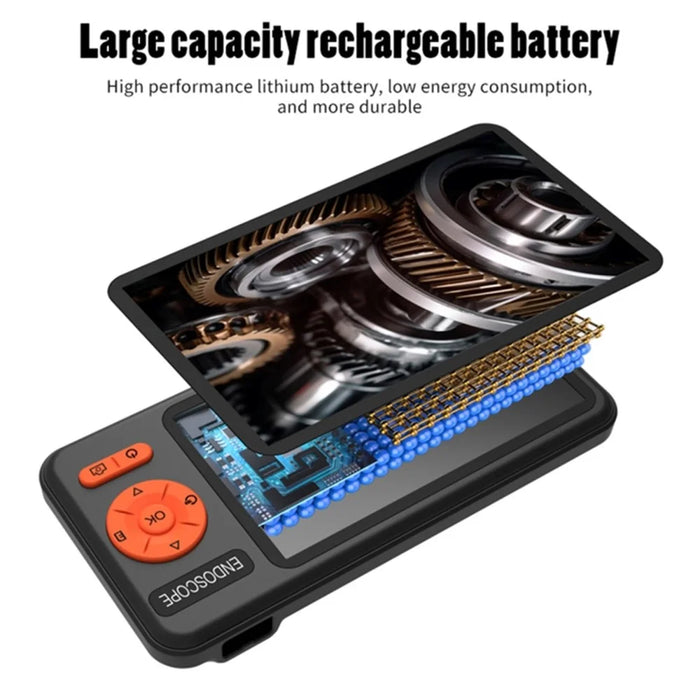 T29 Digital Borescope 10m Rigid Cable 7.9mm Dual Lens 1080P Industrial Endoscope IP67 Waterproof Camera - 5