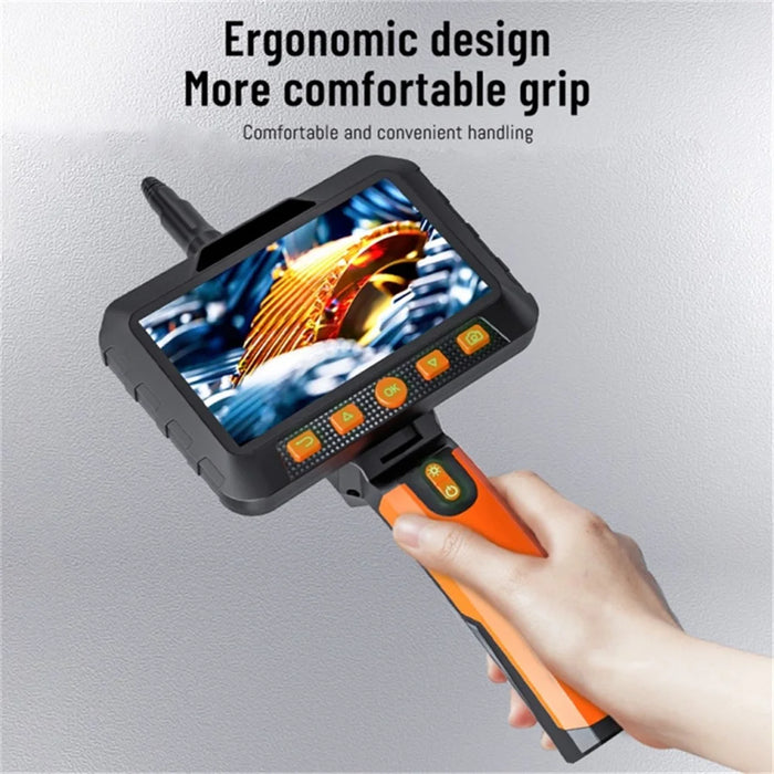 T27 Digital Industrial Borescope 5m 5.5mm Dual-Lens 5-inch 1080P Handheld Endoscope with Light - 7