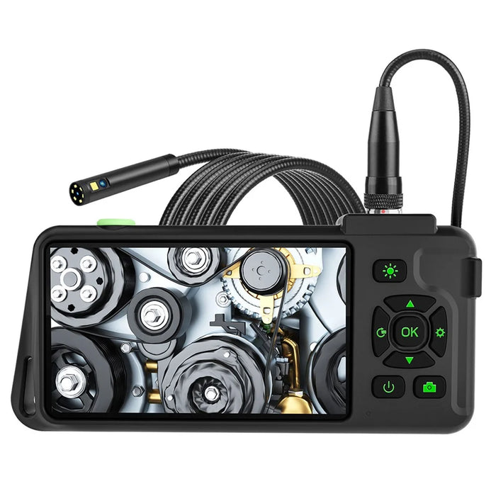 T22 Dual Lens Industrial Endoscope with 4pcs Light 5m 4.5 inch 5.5mm 1080P IP67 Waterproof Digital Borescope - 1
