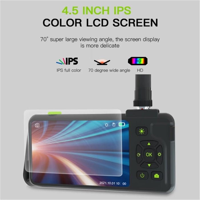 T22 Dual Lens Industrial Endoscope with 4pcs Light 5m 4.5 inch 5.5mm 1080P IP67 Waterproof Digital Borescope - 5
