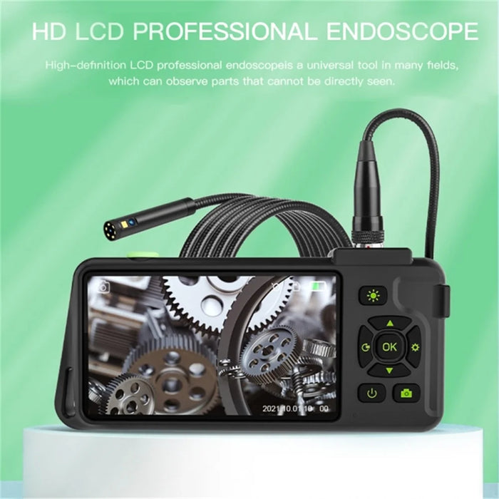 T22 7.9mm Dual Lens Industrial Endoscope with Light 10m 4.5 inch 1080P IP67 Waterproof Borescope - 2