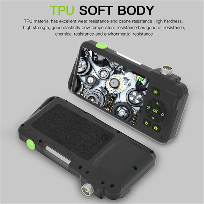 T22 7.9mm Dual Lens Industrial Endoscope with Light 10m 4.5 inch 1080P IP67 Waterproof Borescope - 4