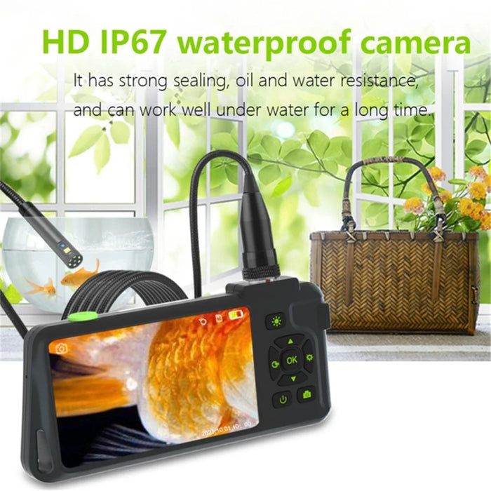 T22 7.9mm Dual Lens Industrial Endoscope with Light 10m 4.5 inch 1080P IP67 Waterproof Borescope - 7