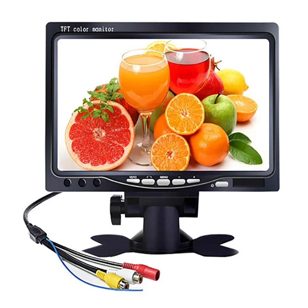RH-701A 7" LCD Video Display Screen Monitor with Rear View Backup Car Camera Parking and Reverse System Kit for Vehicles - 1