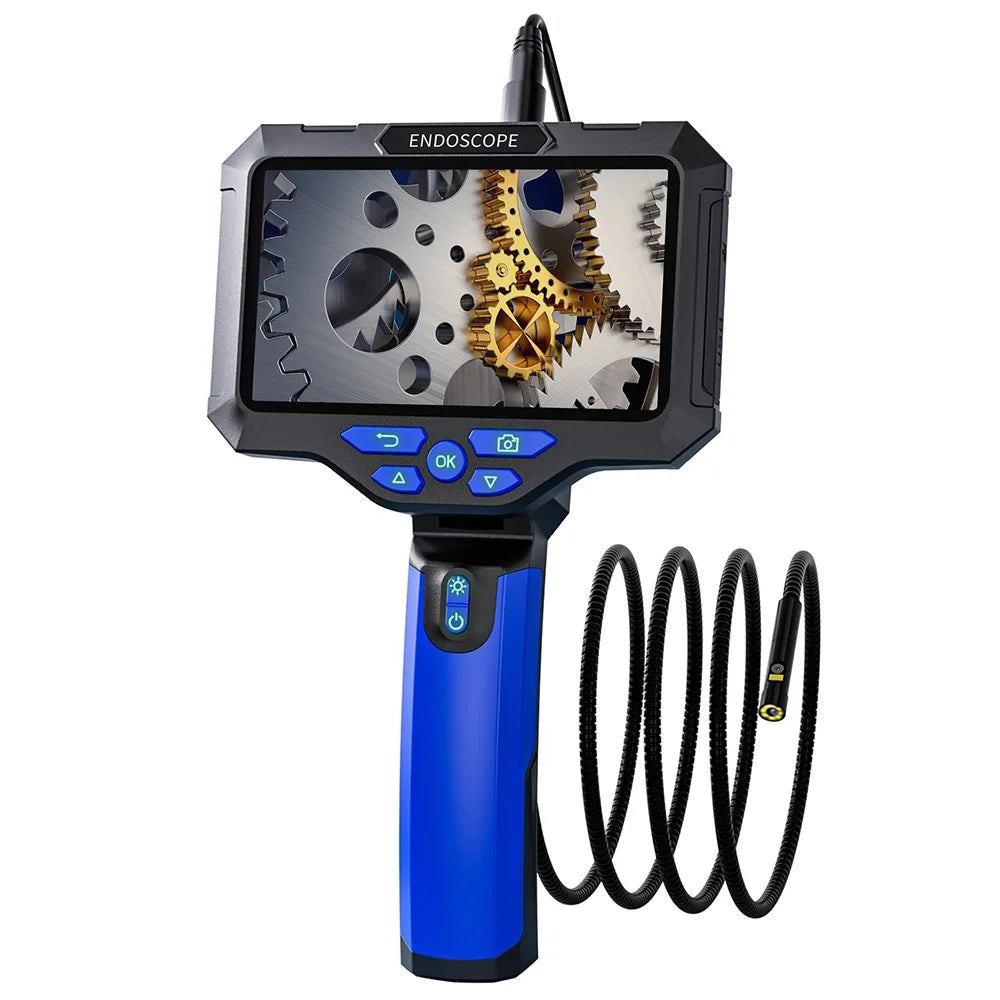 T28 Industrial Borescope with 4pcs Light 2m 7.9mm Dual Lens 5-inch 1080P Endoscope Snake Camera - 1