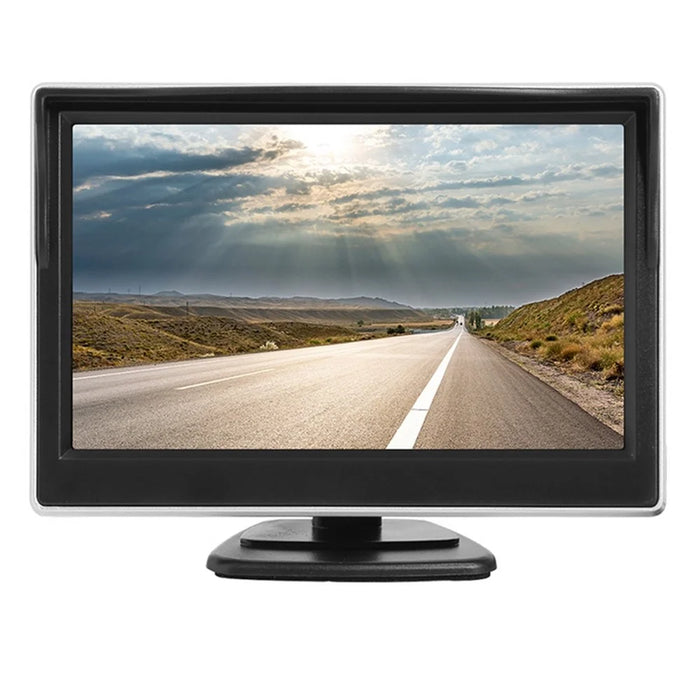 RH-510 High Brightness 12-LED Rear Camera Car Parking Reverse System Kit with 5'' LCD Display Monitor - 2