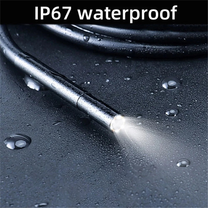 T23 7 inch Dual-Lens Industrial Borescope with 8pcs Light 10m 7.9mm HD 1080P Endoscope IP67 Waterproof Camera - 5