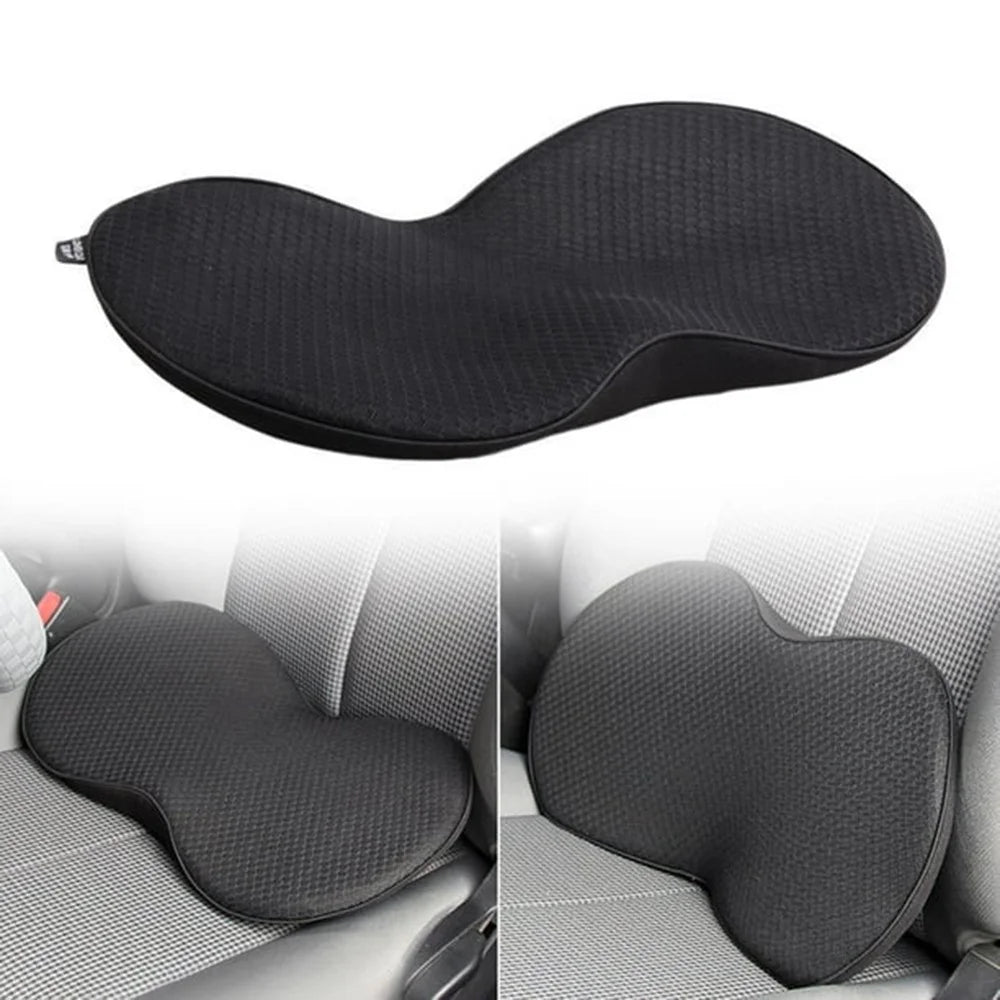 Car Seat Hip / Waist Cushion Mesh Cloth+Memory Foam Breathable Fatigue Relief Seat Cushion - Black - 2