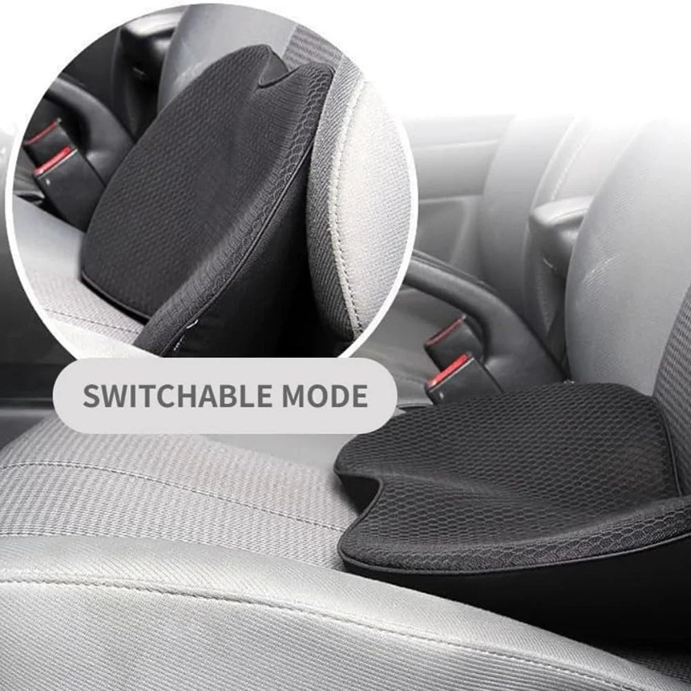 Car Seat Hip / Waist Cushion Mesh Cloth+Memory Foam Breathable Fatigue Relief Seat Cushion - Black - 3