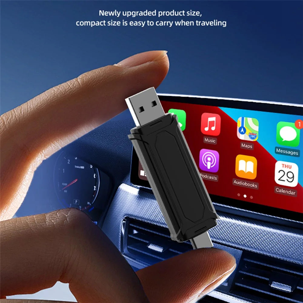 Mini SE Wireless Carplay Adapter USB-A / Tpye-C Plug Wired to Wireless Carplay Auto Smart Box - 2
