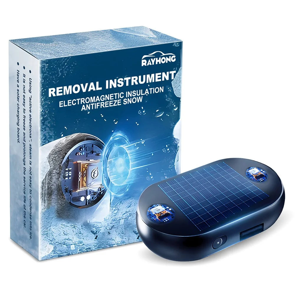 RAYHONG Car Windshield Window Anti Freeze Snow Removal Tool Quick Ice Melting Solar Defrosting Device - 1