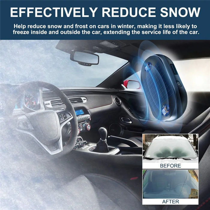 RAYHONG Car Windshield Window Anti Freeze Snow Removal Tool Quick Ice Melting Solar Defrosting Device - 3