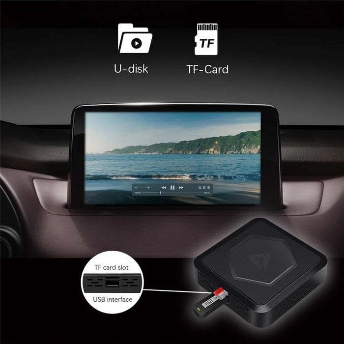 S1 Android 10 Smart AI Box Wireless Carplay  /  Android Auto Adapter Built-In Netflix Youtube, 2+16GB - 2
