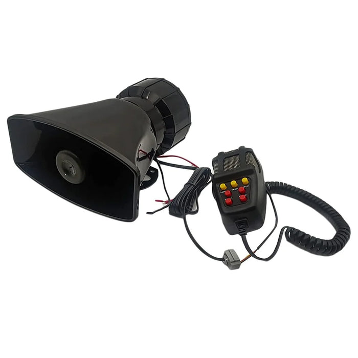Car Horn Square Mouth 7 Tone 12V 100W Warning Loudspeaker Car Alarm Speaker - 1